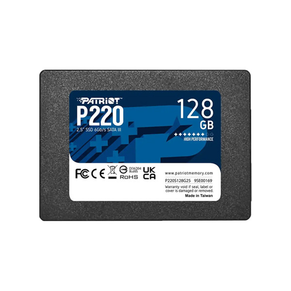 SSD 2.5 SATA3 128GB PATRIOT P220 550/480MBs P220S128G25