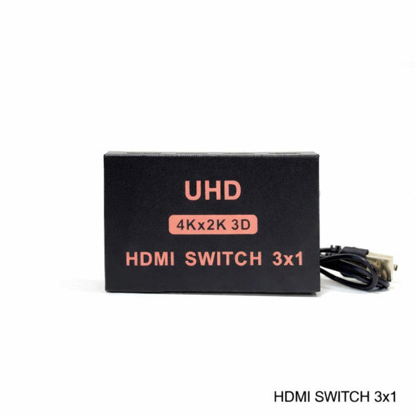 HDMI switch 3x1, 4Kx2K 3D Activ