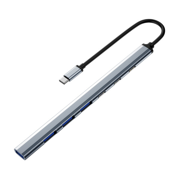 TIP C na 5xHUB 3.0+3xTIP C metal