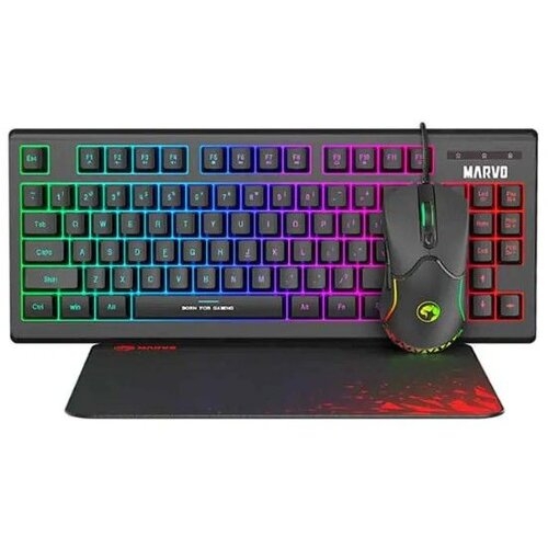 Tastatura +mis+podloga USB MARVO  LOOT 30 CM310 set crni