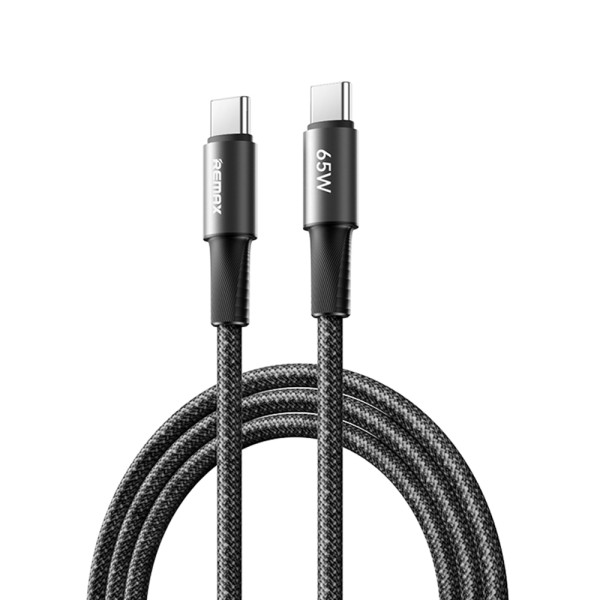 DATA kabl BRAIDED TIP C na TIP C CB25 65W 1.2m, crni REMAX