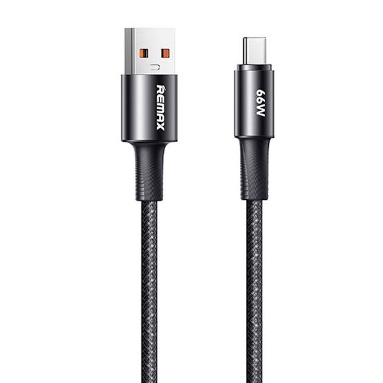 DATA kabl BRAIDED USB na TIP C CB25 66W 1.2m, crni REMAX