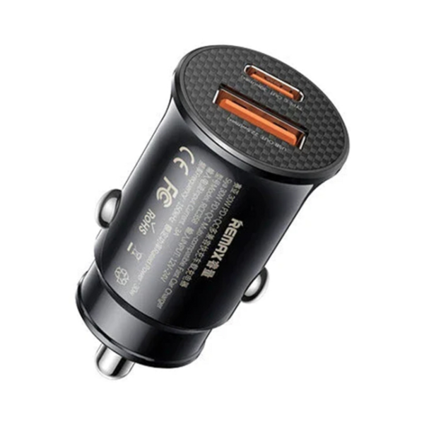 Auto Punjac 1XUSB+1XTIP C +QC RCC358 30W, crni REMAX