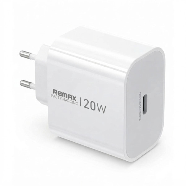 Strujni Fast punjac Huiying GaN 1xTIP C 20W CA-08, beli REMAX