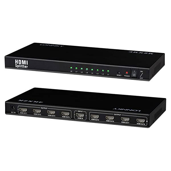HDMI Spliter 1x8 1080P (ver 1.4) Activ